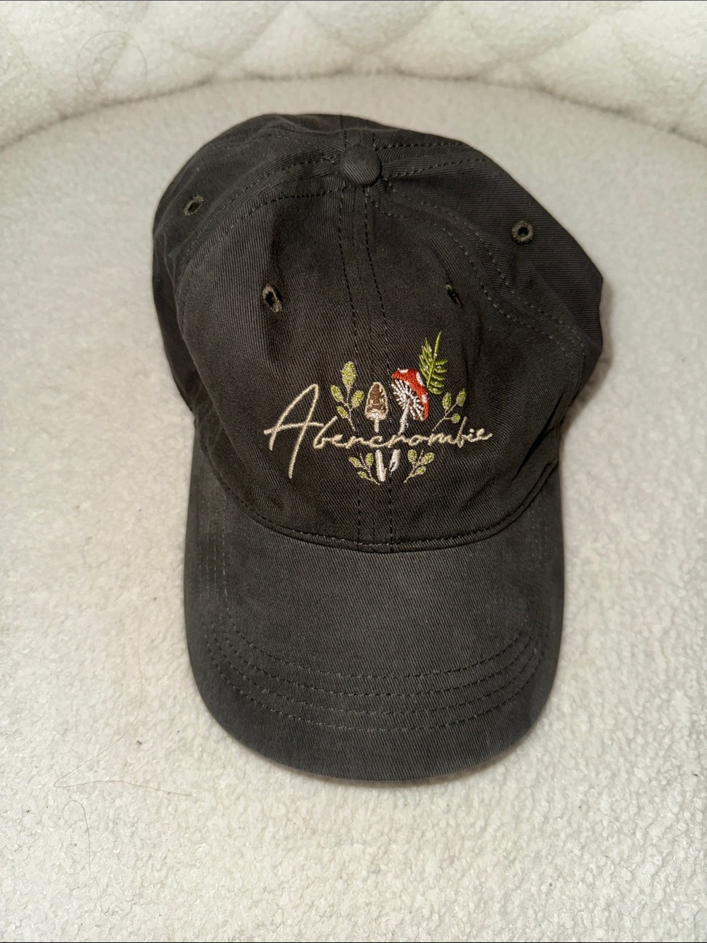 Abercrombie Embroidered Black Baseball Cap